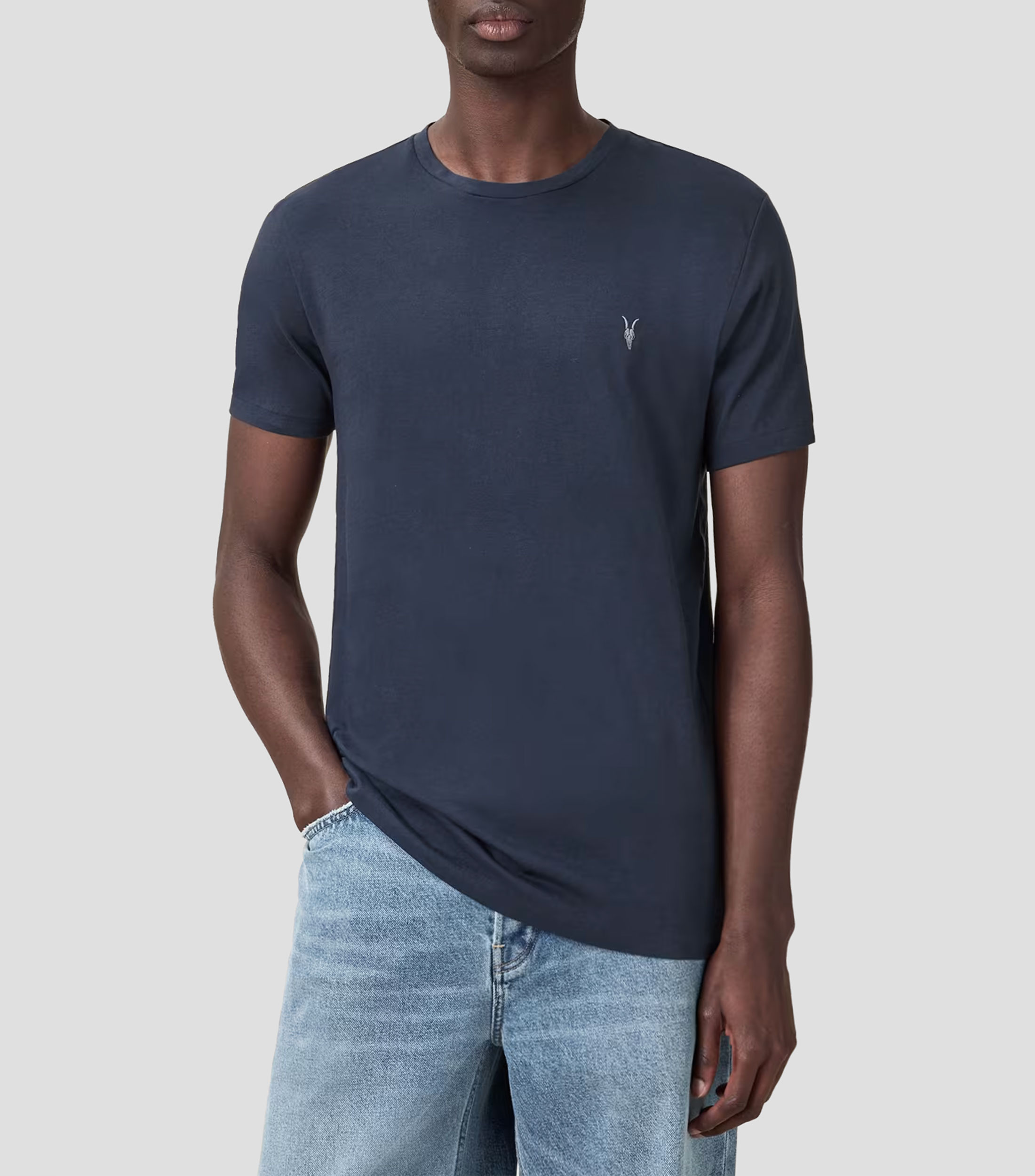 Playera de cuello redondo con manga corta Hombre